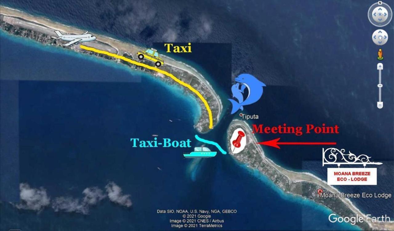 Moana Breeze Rangiroa - Rental Car Included - Air Conditioning - Wi-Fi Tiputa Exterior photo